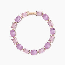 Carica l&#39;immagine nel visualizzatore di Gallery, Bracciale da donna con fusion stone glass rosa SANTORINI Mabina 533899
