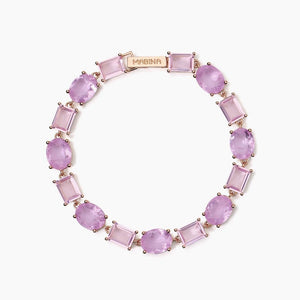 Bracciale da donna con fusion stone glass rosa SANTORINI Mabina 533899