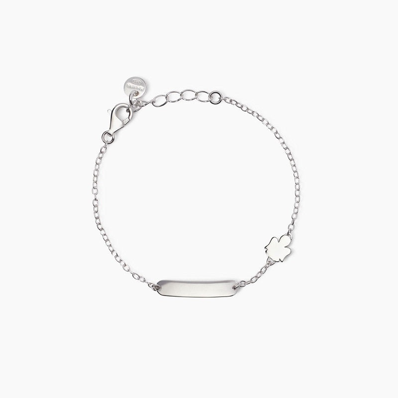 Bracciale bimba con angioletto e targhetta incidibile Angel-Tag Mabina 533912