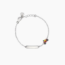 Carica l&#39;immagine nel visualizzatore di Gallery, Bracciale bimba con moto e targhetta incidibile Moto-Tag Mabina 533921
