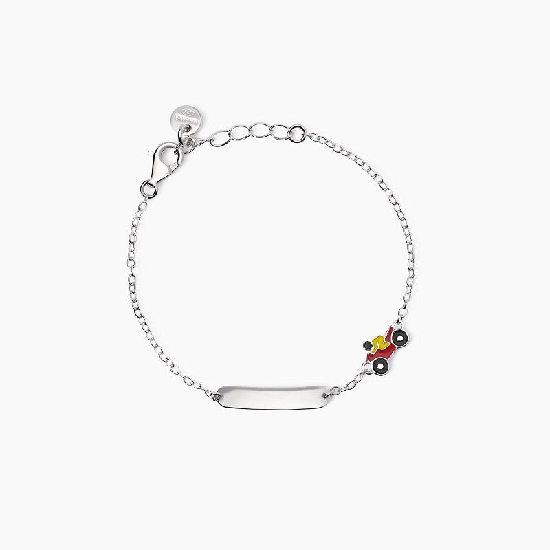 Bracciale bimba con moto e targhetta incidibile Moto-Tag Mabina 533921