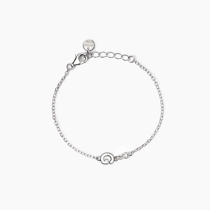 Bracciale neonato con lettera G e diamante Lab-Grown Welcome Baby 533925G