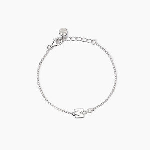 Bracciale neonato con lettera M e diamante Lab-Grown Welcome Baby Mabina 533925M