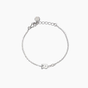 Bracciale neonato con lettera R e diamante Lab-Grown Welcome Baby Mabina 533925R