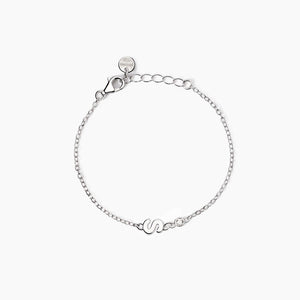 Bracciale neonato con lettera S e diamante Lab-Grown Welcome Baby Mabina 533925S