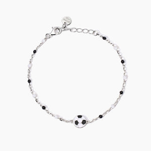 Bracciale bimbo con pallone e inserti bianchi e neri W Il Football Mabina 533931