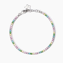 Carica l&#39;immagine nel visualizzatore di Gallery, Bracciale da donna in argento zirconi Mini Tennis Mabina 533936
