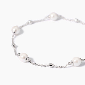 Bracciale in argento con perle conchiglia Duchessa Mabina 533938