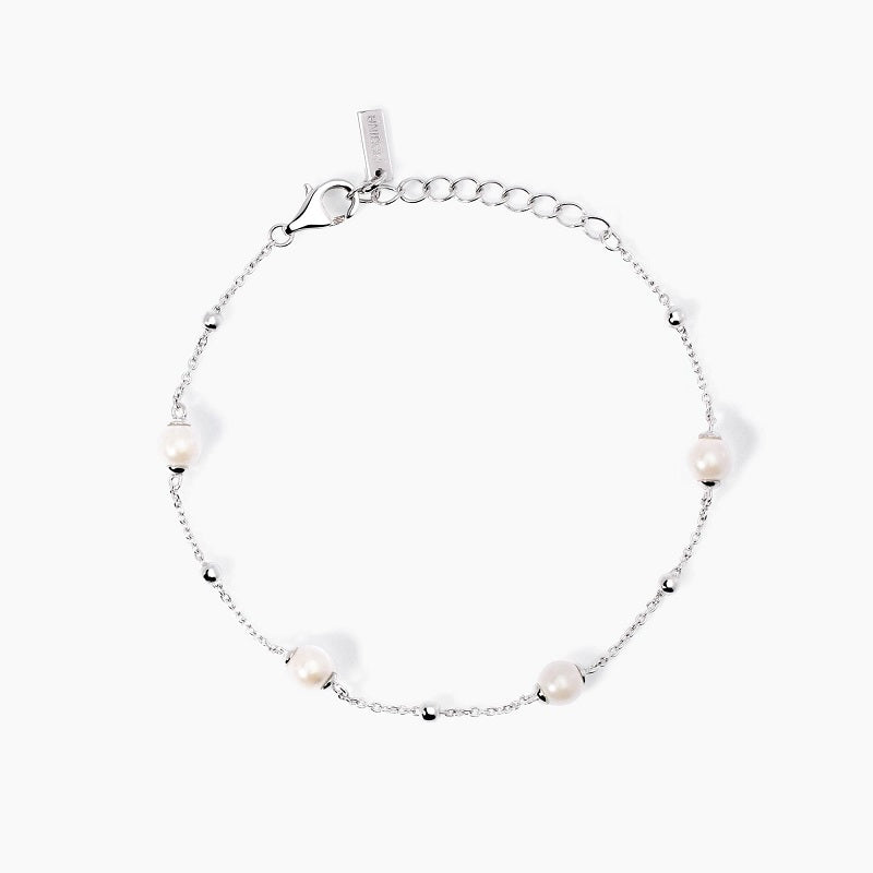 Bracciale in argento con perle conchiglia Duchessa Mabina 533938