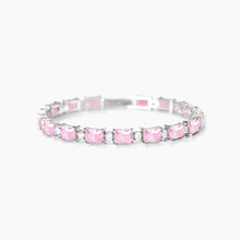 Cargar imagen en el visor de la galería, Bracciale da donna in argento con zirconi rosa Battito Mabina 533939
