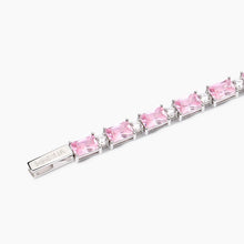 Cargar imagen en el visor de la galería, Bracciale da donna in argento con zirconi rosa Battito Mabina 533939
