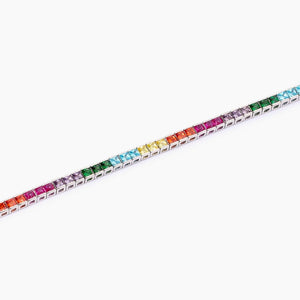 Bracciale tennis da donna vcon zirconi multicolor Tennis Club Mabina 533954