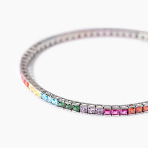 Bracciale tennis da donna vcon zirconi multicolor Tennis Club Mabina 533954