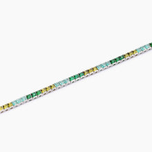 Carica l&#39;immagine nel visualizzatore di Gallery, Bracciale tennis da donna con zirconi colorati Tennis Club Mabina 533955
