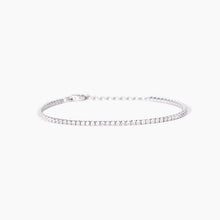 Carica l&#39;immagine nel visualizzatore di Gallery, Bracciale tennis da donna in argento con zirconi Mini Tennis Mabina 533957
