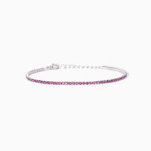 Carica l&#39;immagine nel visualizzatore di Gallery, Bracciale tennis da donna con tormalina sintetica Mini Tennis Mabina 533961
