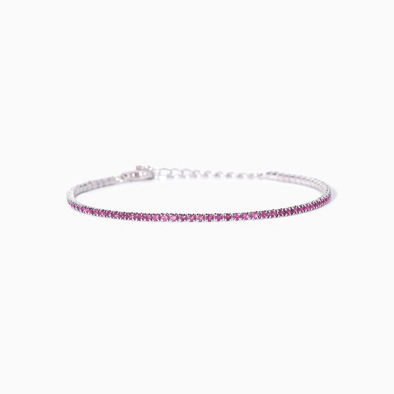 Bracciale tennis da donna con tormalina sintetica Mini Tennis Mabina 533961
