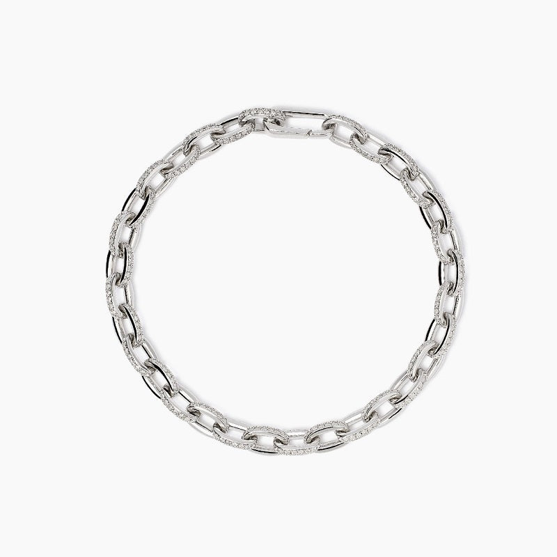 Bracciale da donna in argento con catena rolò Back To Basic Mabina 533966