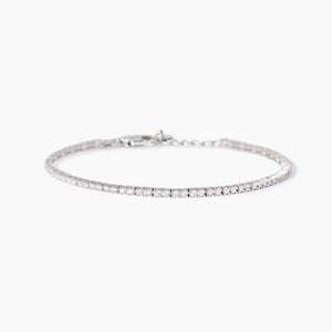 Bracciale tennis da uomo in argento con zirconi Mabina 533987
