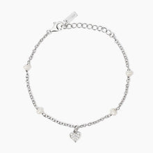 Carica l&#39;immagine nel visualizzatore di Gallery, Bracciale da donna con perle coltivate e ciondolo cuore Viva la Vida Mabina 533998
