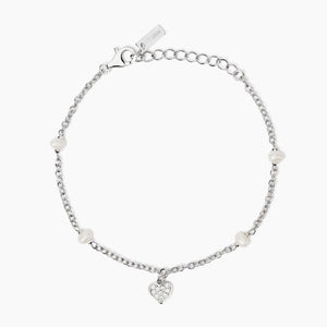 Bracciale da donna con perle coltivate e ciondolo cuore Viva la Vida Mabina 533998