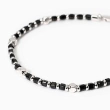 Carica l&#39;immagine nel visualizzatore di Gallery, Bracciale da uomo in argento e agata nera Mabina 534004
