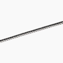 Carica l&#39;immagine nel visualizzatore di Gallery, Bracciale tennis da uomo in argento con zirconi neri Mabina 534015
