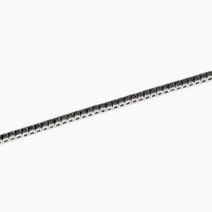 Bracciale tennis da uomo in argento con zirconi neri Mabina 534015