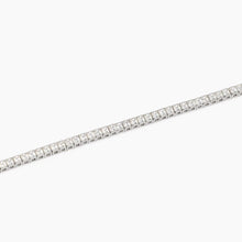 Carica l&#39;immagine nel visualizzatore di Gallery, Bracciale tennis da uomo in argento con zirconi bianchi Mabina 534016
