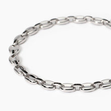 Carica l&#39;immagine nel visualizzatore di Gallery, Bracciale da uomo in argento con maglia marina e zirconi 534019
