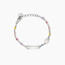 Carica l&#39;immagine nel visualizzatore di Gallery, Bracciale banbina con targhetta incidibile e angioletto Angel-Tag Mabina 534042
