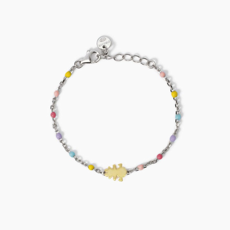 Bracciale da bimba in argento multicolor Mia Mabina 534051
