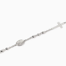 Carica l&#39;immagine nel visualizzatore di Gallery, Bracciale da donna con croce e Madonnina Rosario Mabina 534056
