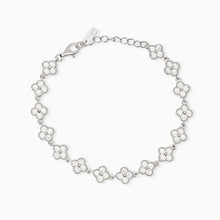 Carica l&#39;immagine nel visualizzatore di Gallery, Bracciale in argento con elementi fiore in zirconi Jasmone Mabina 534059
