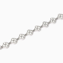 Carica l&#39;immagine nel visualizzatore di Gallery, Bracciale in argento con elementi fiore in zirconi Jasmone Mabina 534059
