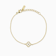 Carica l&#39;immagine nel visualizzatore di Gallery, Bracciale da donna in argento dorato con fiore jasmine Mabina 534060
