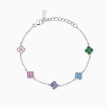 Carica l&#39;immagine nel visualizzatore di Gallery, Bracciale da donna in argento con fiore Jasmine Mabina 534061

