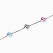 Carica l&#39;immagine nel visualizzatore di Gallery, Bracciale da donna in argento con fiore Jasmine Mabina 534061
