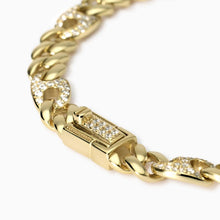 Carica l&#39;immagine nel visualizzatore di Gallery, Bracciale da donna in argento dorato con zirconi Privilegio Mabina 534063
