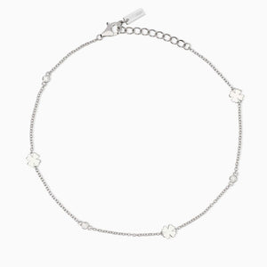 Cavigliera da donna regolabile con quadrifogli Long Beach Mabina 534064