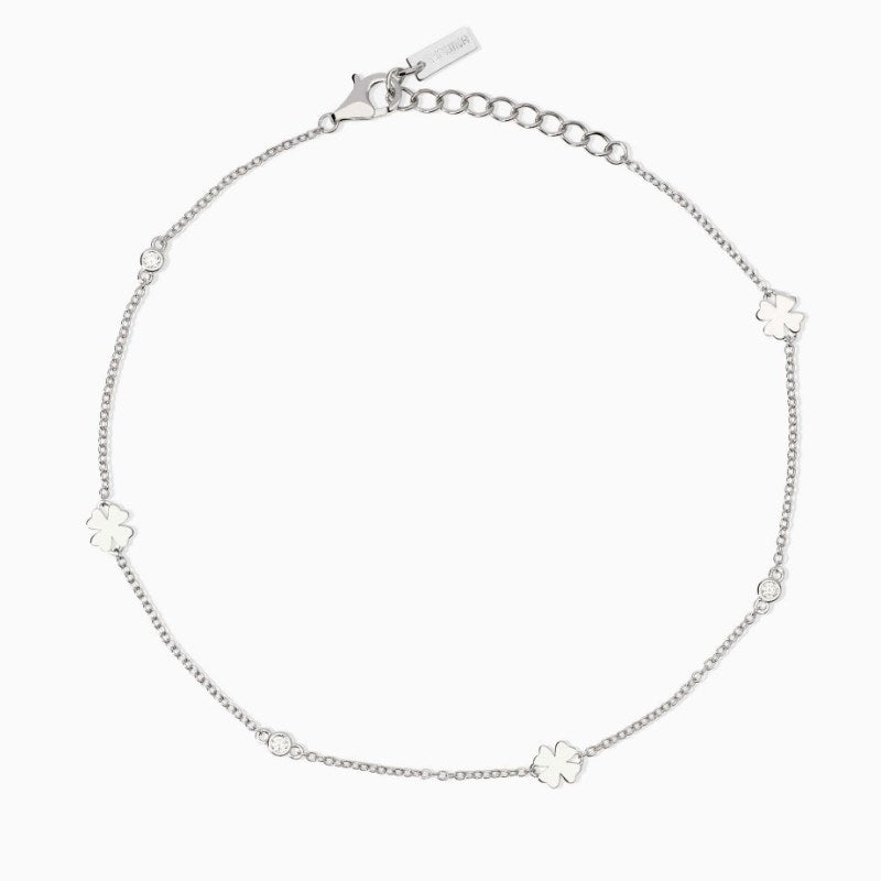 Cavigliera da donna regolabile con quadrifogli Long Beach Mabina 534064