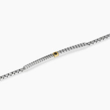 Carica l&#39;immagine nel visualizzatore di Gallery, Bracciale da uomo con catena veneta e piastra Geometrico Mabina 534086
