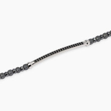 Carica l&#39;immagine nel visualizzatore di Gallery, Bracciale da uomo con ematite e zirconi Black Rock Mabina 534090
