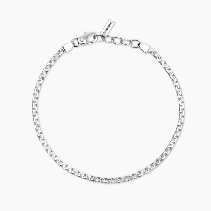 Bracciale da uomo in argento con catena Greca Mabina 534094
