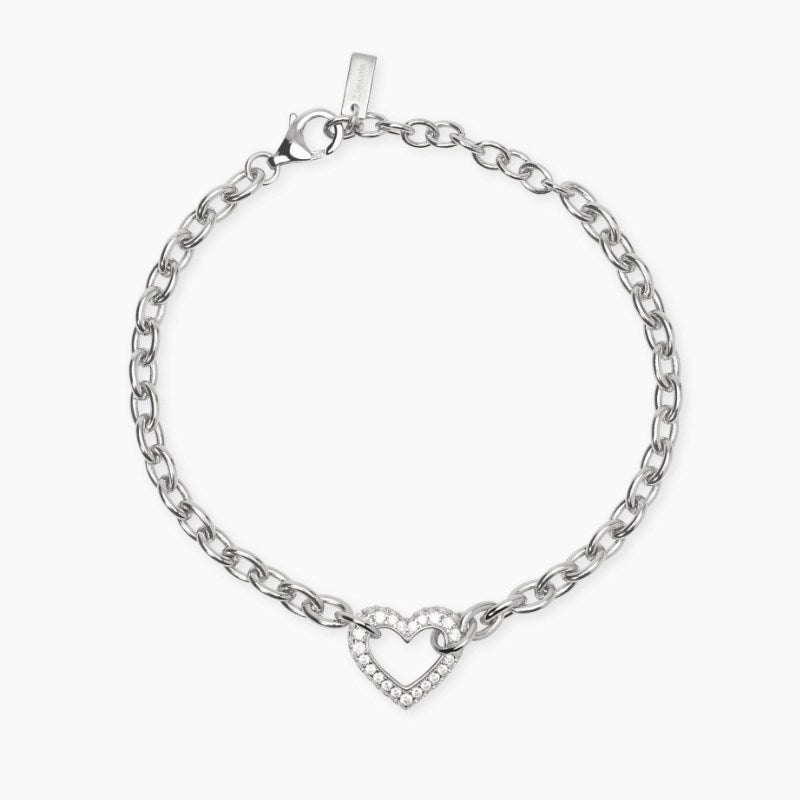 Bracciale da donna in argento con cuore BUBBLE HEART Mabina 534102