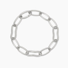 Carica l&#39;immagine nel visualizzatore di Gallery, Bracciale da donna in argento bulinato e zirconi SEI BELLISSIMA Mabina 534103
