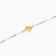 Carica l&#39;immagine nel visualizzatore di Gallery, Bracciale da donna in argento e quadrifoglio oro 9 KCOLPO DI FORTUNA Mabina 534110
