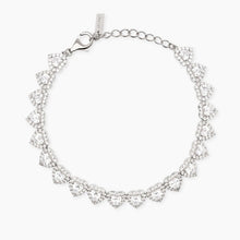 Carica l'immagine nel visualizzatore di Gallery, Bracciale tennis da donna con cuori in zirconi bianchi LOVE AFFAIR Mabina 534115
