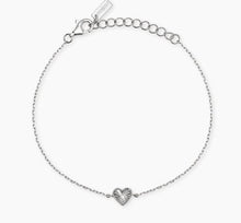 Carica l'immagine nel visualizzatore di Gallery, Bracciale in argento con catena forzatina e cuore VOILÀ 534168
