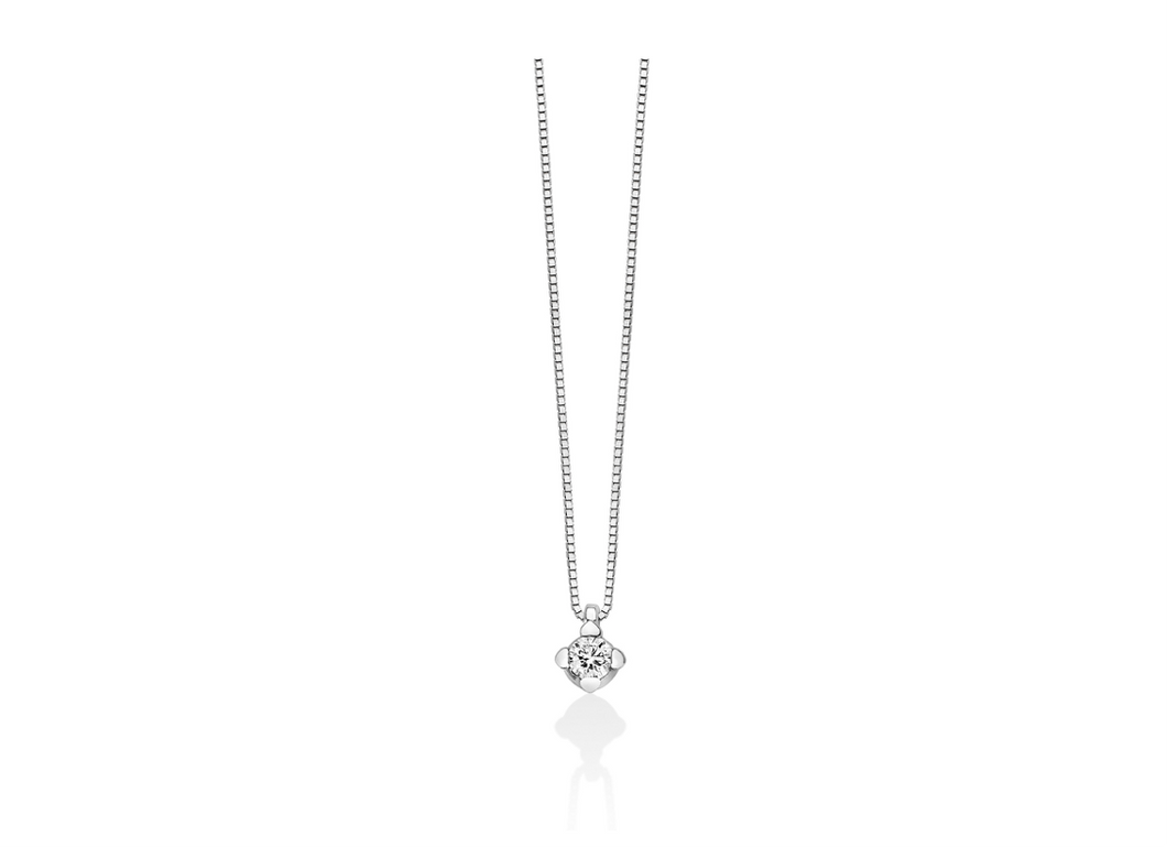 Collier punto luce in oro e diamante CLD4125-010G7